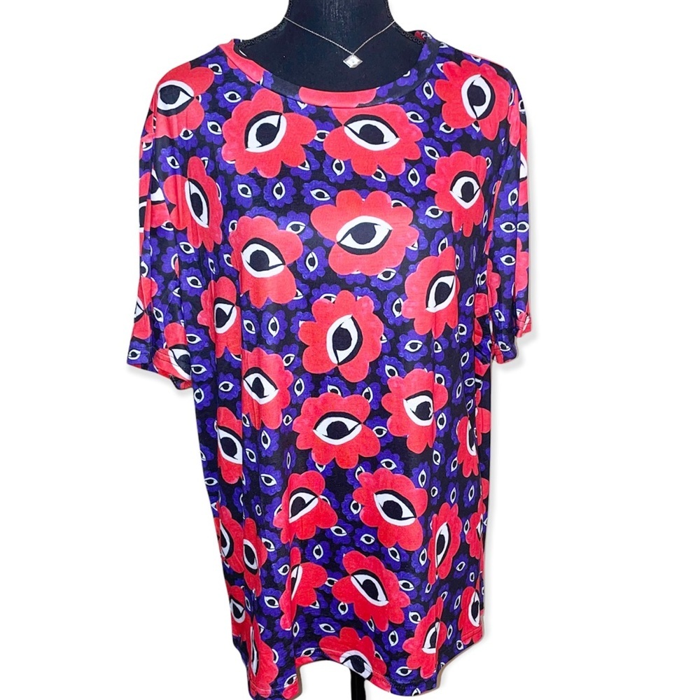 Shein eyes plus size tee